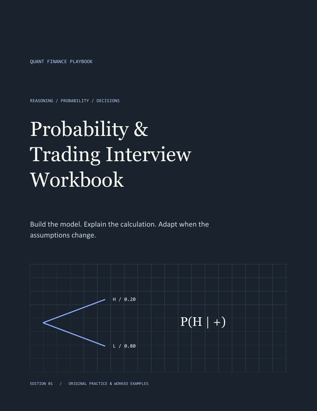 Probability & Trading Interview Workbook cover